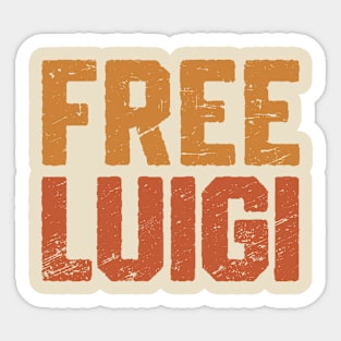 FREE LUIGI Sticker